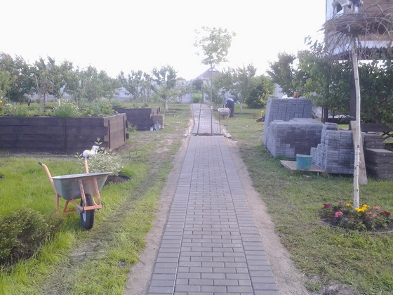 Укладка тротуарной плитки в Харькове