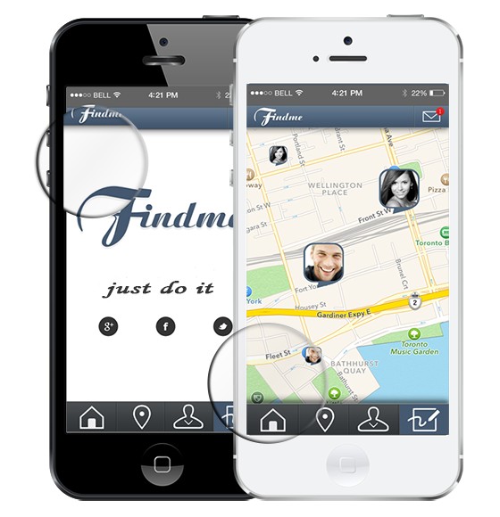 мобильное приложение на экране Iphone
