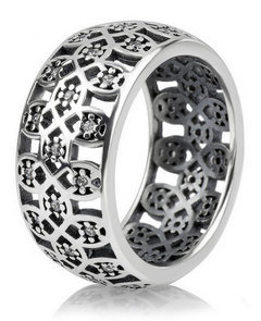 серебряные кольца Pandora