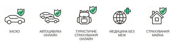 Основні страхові продукти Страхової компанії ARX