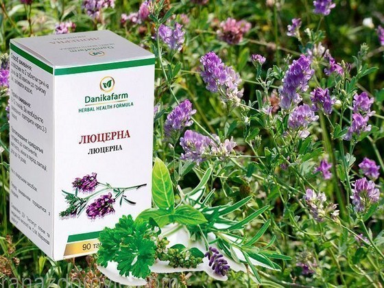 люцерна в таблетках