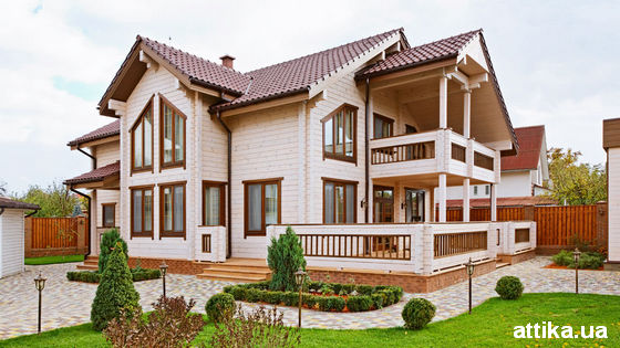 деревянный дом из клееного бруса