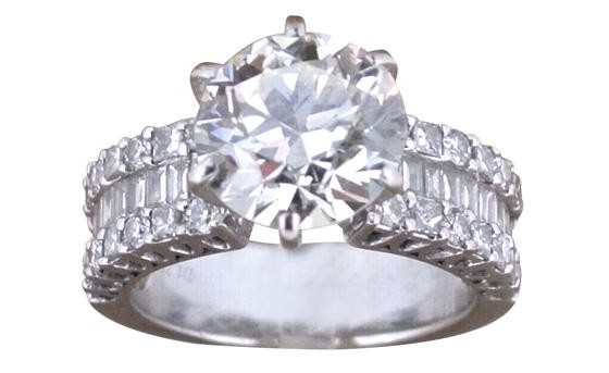 Кольцо Crivelli, белое золото 750, бриллианты